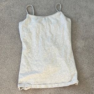 Tank top with extra material in the bra area